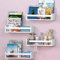 NATURE SUPPLIES Set mit 4 weißen Kinderzimmerregalen 41,7 cm, Massivholz, ideal für Bücher, Spielzeug und Dekoration, Wand-Bücherregal für Kinderzimmer, Kinder-Bücherregal, Kinderzimmer, Bücherregale,