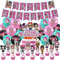 LOL Geburtstagsparty-Zubehör, Überraschungsdekorationen umfassen Kuchenaufsatz, Cupcake-Topper, Banner, Luftballons für Party-Dekorationen