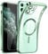 DOSNTO Magnetic Clear for iPhone 11 Case with MagSafe [Original iPhone Exterior] [Integrated Camera Cover] Silicone Cover Slim Thin [Non-Yellowing] Anti-Fingerprint Scratch Wireless Charging