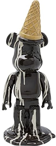 KARE Design figura decorativa Gelato Bear, nero, 40cm