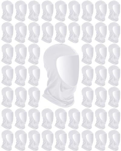 Bunnycool 100 Pcs Painters Spray Head Sock Adult Unisex Head Stretch Covering Painters Mask Painting Dust Hood for Men (White)
