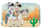 Disney by Loungefly Porte-Monnaie Western Mickey et Minnie, Noir, Standard, Portefeuille zippé