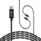 Cable de repuesto KZ ZST, cable USB C iem, cable iem mejorado de 2 pines, cable de auriculares para monitor intraural, cable iem de 2 pines para kz zs10 pro x, zsn pro x, zsn pro, edx pro, zar, es4,