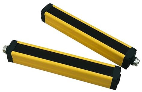 BADIKA Photoelektrische Sicherheitslichtvorhangsensoren 40mm 4 Strahlen Lichtschranke Punch Protector Sender Empfänger Sicherheit Licht Vorhang Sicherheit Gitter DC 24V NPN/PNP(Max scanning 6m,PNP)