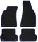 SMK Velours Standard fussmatten Auto passend für Audi A4 B7 2004-2008 - Standard, Gewebt, Blau fußmatten Auto - Erleben Sie neuen Fahrkomfort mit einem Velours- Auto fußmatten Satz für Ihr Auto