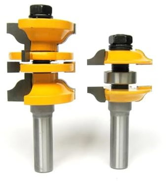 2pcs 1/2' Shank Entry Interior Door Ogee Matched Router Bit Set