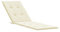 CLALER Liegenauflage 180x50x4 cm, Auflage Gartenliege, Polster Sonnenliege Strandliege Liegenauflagen, Eckbänder & Einstellband, Bezug der Kissen abnehmbar, Outdoor, Creme