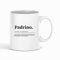 Taza Frase Definición Padrino Regalo Familia Taza de Cerámica regalos originales (padrino)