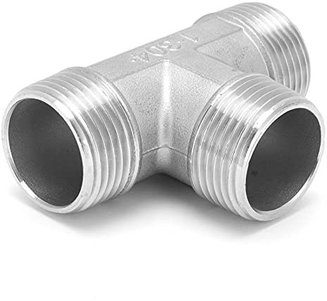 Raccordi Idraulici Filettati in Acciaio Inossidabile da 1 Pollice - Accessori per Tubi 'acqua, Gomito Uguale, T, Accoppiamento con Filettature Interne Ed Esterne