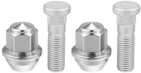 HZSMYXGS Radschrauben Kompatibel mit Ford für Focus 2009-2018 Radmuttern-Stehbolzen-Sets M12–1,5 CV6Z1012C ACPZ1012H