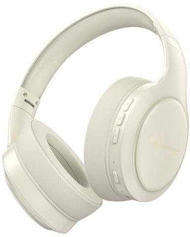 Boompods Headpods Pro 2 Over-Ear Bluetooth Kopfhörer - Faltbare Kabellose Kopfhörer mit Mikrofon, 50+ Stunden Akkulaufzeit, Over-Ear Design Ohrhörer und Weiche Pillowfoam-Polsterung, Sand