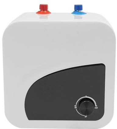 Chauffe-eau à accumulation 8L 1500W, sortie supérieure, mini chauffe-eau électrique à réservoir d'eau, petit et économe en énergie, adapté à une installation dans les éviers, les cuisines, etc