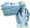 NITREX 250BU Guantes de nitrilo azules con recubrimiento en palma, resistentes al aceite y a la humedad, talla 9