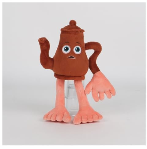 KUKUShining Tung Tung Tungs Sahur Plüschtier, Tralalelo Tralala Hai Kuscheltier AI Charaktere Plüschtier Spielzeug für Fans (Teapotman)