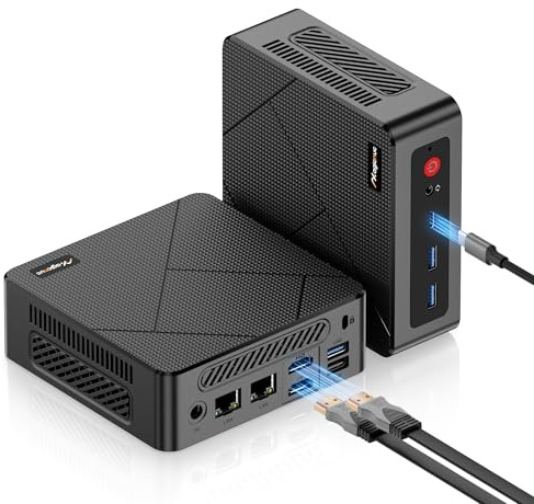 MAGICNUC AS1 Mini PC, AMD Ryzen 5 3550H (4-Core 3.7GHz), 16GB DDR4 RAM 512GB NVMe SSD, Triple 4K Display(HDMI2.0+DP+Type-C), Dual Gigabit LAN, Wi-Fi 5, BT 5.0,for Business and Office