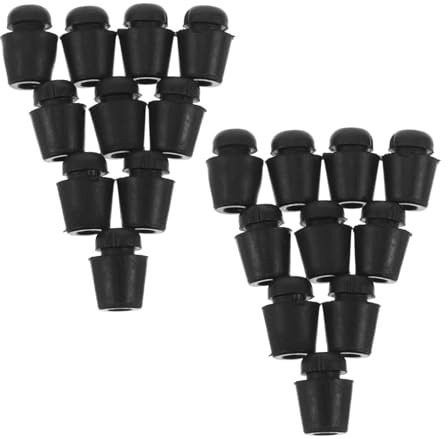 HONMEET 20pcs Car Door Slam Stoppers Rubber Buffer Pads for Doors Hoods Trunks Shock Absorber Cushions Easy Install Anti-collision Protectors for Vehicle Edges