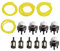 OxoxO 300780001 Primer Bulb With ZF-1 Fuel Filter 4 Size Fuel Line Compatible with Homelite McCulloch Tecumseh Poulan Chainsaw String Trimmer