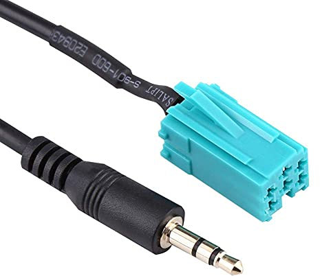 KIMISS Car 6 Pin auf 3,5 mm Aux AUX MP3 Audio Cable Audio Kabel Stereo Geräte für, Smartphones, MP3 Player, Tablet PCs