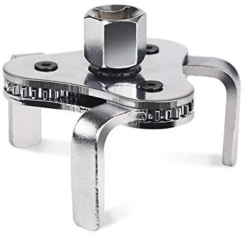 GOHAWKTEQ Chiave universale regolabile per filtro dell'olio da 2-1/2 a 11,4 cm, set di chiavi per filtro dell'olio con 3 ganasce