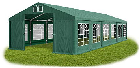 Das Company Tendone per Feste Verde 6x12m Impermeabile 560 g/m2 PVC Telone Costruzione Summer - Tenda Esterno, Tenda da Esterno Impermeabile, Tenda Giardino Esterno, Tenda Impermeabile - Tendone