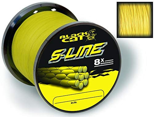 Black Cat gelb, Ø0,45mm S-Line 400m 50kg,110lbs, 0,45 mm