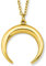 VIASOUL® Halskette Mond I Aus 925er Silber mit 585er Gold überzogen I Die Original Moon Kette (Gold)