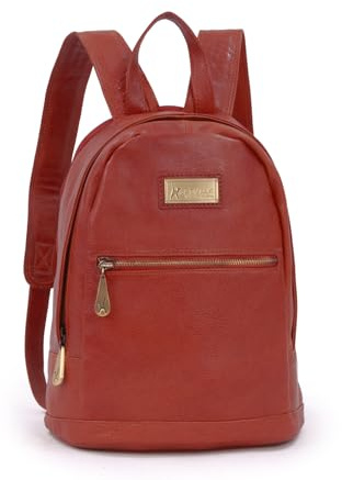 Catwalk Collection Handbags Genuine Leather Anti Theft Backpack Fern | Women's Large Rucksack, Multiple Pockets and Compartments, Fits A5 Tablets and Notebooks, Adjustable Shoulder Straps