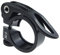 Perfeclan 30mm Fahrrad Sattelklemme Sattelstützenklemme Sattelstütz-Klemmring mit Schnellspanner, Schwarz