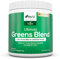 Super Greens Powder 300g - 17 Active Superfood Ingredients - 60 Servings - Vitamin & Mineral Rich Supplement - 100% Vegan, No Additives - Made in The UK - Nu U Nutrition