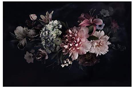 Bilderwelten Blumen Fototapete Vintage inkl. Kleister 432x290cm - Vliestapete Made in Germany - große Blumen Tapete Schlafzimmer - Rosen Blumentapete 3D - Tapete Blumen Wohnzimmer Flur T_3226
