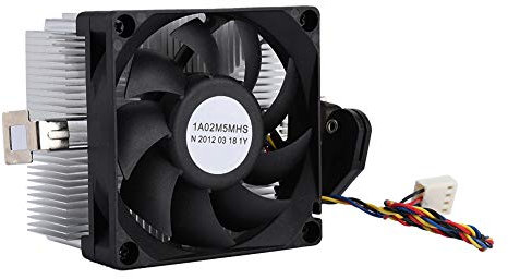 Ventilador CPU de 12 V, volumen de aire negro, de gran tamaño, rodamiento hidráulico sin ruido, 2200 RPM, dispositivo de refrigeración de la CPU, ventilador de refrigeración de la CPU, para AM2 AM3 +