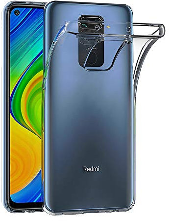 AICEK Hülle Compatible für Xiaomi Redmi Note 9 / Xiaomi Redmi 10X 4G Transparent Silikon Schutzhülle für Redmi Note 9 Case Clear Durchsichtige TPU Bumper Redmi 10X 4G Handyhülle (6,53 Zoll)