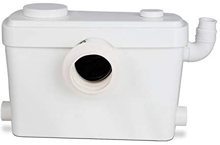 P600 Macerator Pump for Sanitary Toilet Shower Sink Waste 3 in 1 Carbon Filter IP54 Rated 600 Watt
