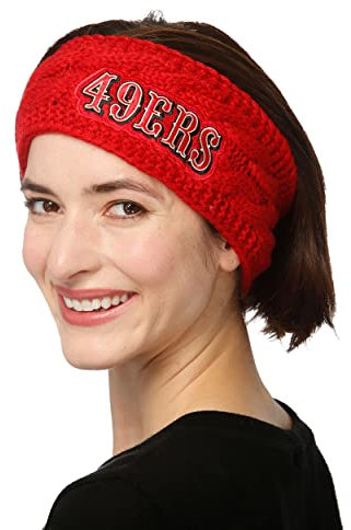 FOCO San Francisco 49ers NFL Damen-Haarband, gestrickt