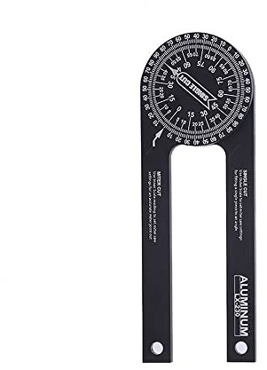 BDHI 1 x 17,8 cm Gehrungssägen-Winkelmesser aus Aluminium mit Präzision innen und außen, 360°-Winkelmesser, digitales Messgerät für Tischler, Klempner und alle Baugewerbe (D30-1)