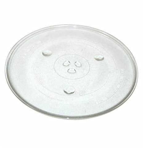 Ex-Pro Plateau tournant universel en verre résistant et durable pour micro-ondes avec 6 fixations, 345 mm