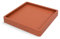Prime Garden® CONCAVE Square/Round Platform Rouleau pour plantes résistant aux intempéries avec roulettes Aide au transport pour plantes (45 x 45 cm, terre cuite)