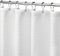 MISS SELECTEX Weißer Duschvorhang für Badezimmer – Spa, Hotel, Duschvorhang, Waffelmuster, quadratisches Design, wasserabweisend, 230 g/m², extra lang, 182.9x213.4 cm Badezimmer-Vorhänge