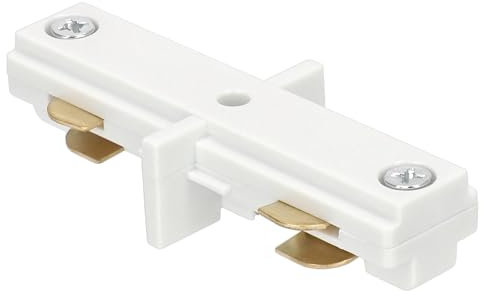 EDO Längsverbinder für Schiene System MEVA PRO I Connector White Beleuchtungssystem Schienenbeleuchtung Schienensystem Stromschienen-Verbinder Gerade Weiß
