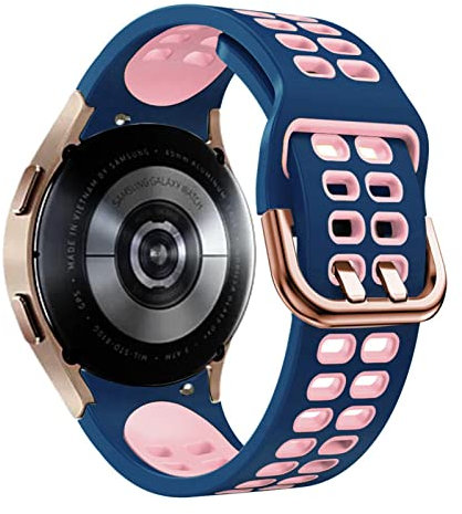 NDJQY 20mm Sostituzione Smartwatch Cinturino Da Polso Per Samsung Galaxy Watch4 44 40mm Cinturino In Silicone Orologio 4 Classico 46 42mm Bracciale, Classic 46mm, agata