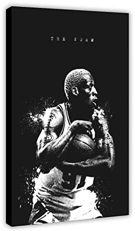 SORECI Dennis Rodman Sport-Poster, Leinwand-Poster, Wandkunst, Dekordruck, Bild, Gemälde für Wohnzimmer, Schlafzimmer, Dekoration, Rahmenstil, 50 x 75 cm