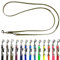 Biothane Hundeleine kleine Hunde/große Hunde verstellbar 2m / 2,40m / 2,80m / 3,50m / 5m SILBERNER Haken 9mm / 13m,m / 16mm (2m X 16mm, Olive)