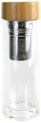 Bouteille en Verre Double Paroi 33cl avec Infuseur