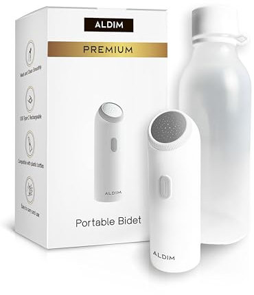 ALDIM Premium Portable Bidet For Travel, Rechargeable Electric Bidet, Portable Shattaf, Pocket Bidet Sprayer For Toilet, Portable Bidet On The Go, شطاف المسافر, شطاف.