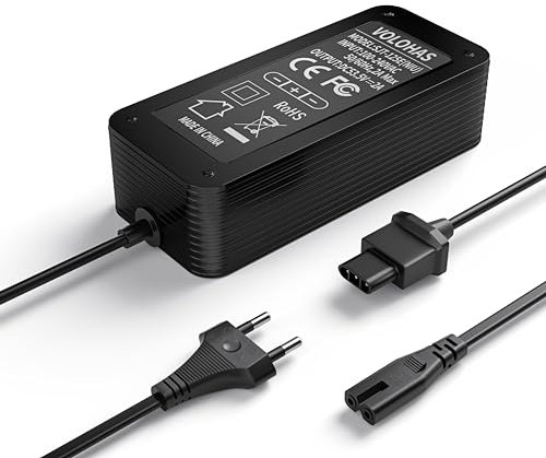 VOLOHAS 53,5V 2A Ladegeräte für NIU KQi3/KQi3 Pro/Max/KQi2/KQi2 Pro/KQi 1/1 Pro/KQi Air/Air X Elektroroller 108 W Verbessertes Schnellladen 46.8V Akku Ladegerät Universal Netzadapter für NIU Roller