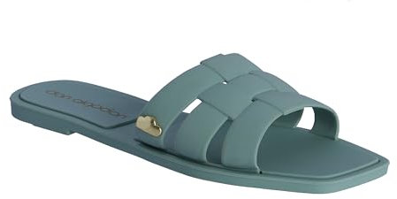 DON ALGODON Leucofrina, Sandalias Mujer Verano, Verde, 38 EU