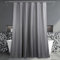 Duschvorhang Graue Textil Badezimmer Vorhang: Leinen Stoff Anti Schimmel Waschbar Wasserabweisend Polyester Duschvorhang Badewanne - Elegante Dekorative Shower Curtain - 183x183 cm