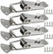 Litensh Lot de 4 fermoirs de tension en acier inoxydable avec trou pour cadenas, fermoir à levier de 56 mm, loquet à bascule à ressort, clip de serrage, fermeture de boîte, verrou pour boîte à outils,