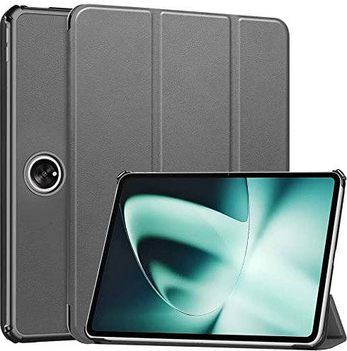 Protección de tabletas Estuche Compatible with OnePlus Pad 11.6 Pulgadas 2023 Tri-Fold Smart Tablet Case, Hard PC Back Shell Slim Case Multi- Viewing Angles Stand Hard Shell Folio Case Cover con Auto