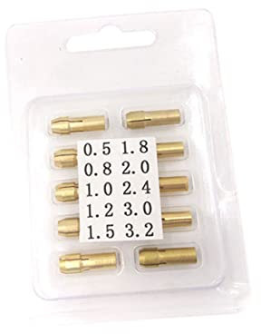 Hoement 20stücke Spannzange Aus Messing Für Drehwerkzeuge Multifunktions-mikro-bohrfutter Elektrische Bohrklemme Kompatibel Mit Rotationswerkzeugen